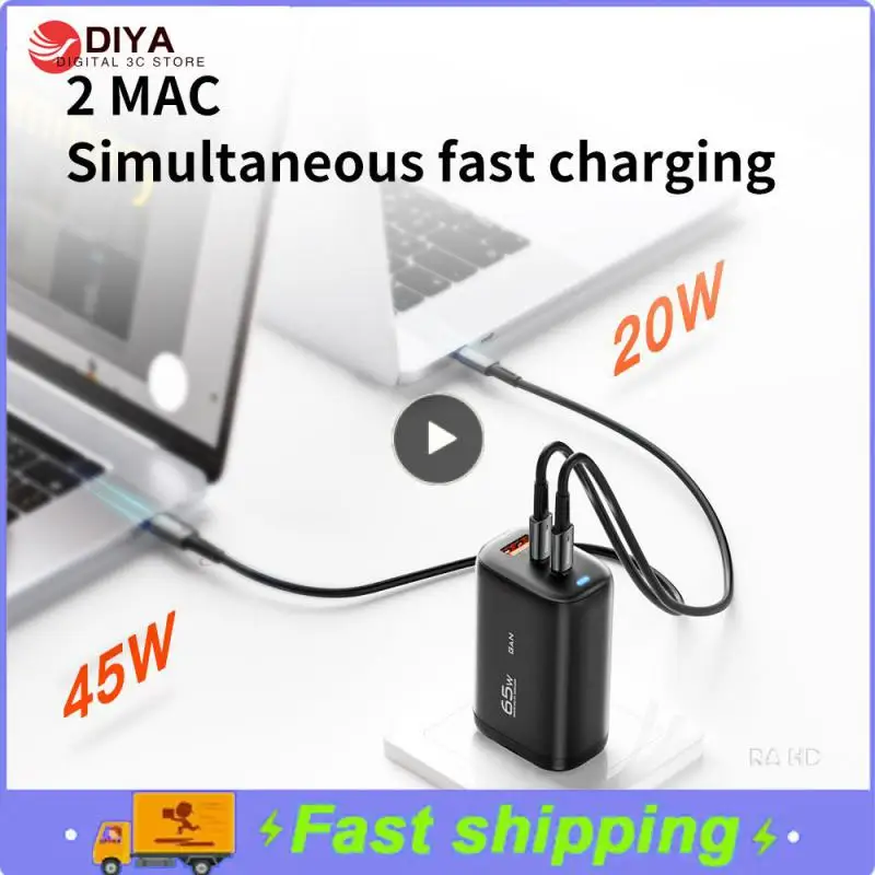 

Mobile Accessories Quick Charge Usb Charger 65w Qc3.0 Fast Charging Phone Charger Pd3.0 Fast Charger For Macbook Universal 65w