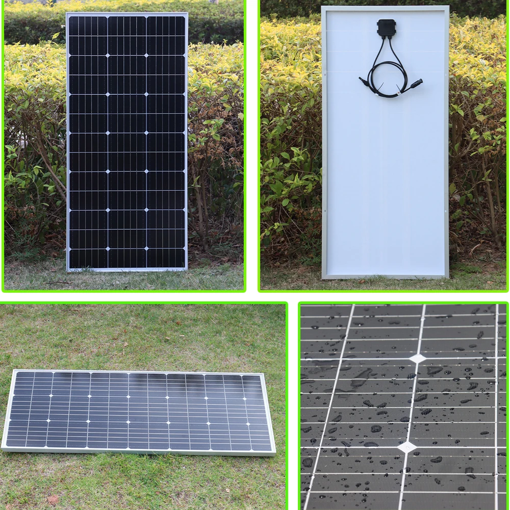 жесткая солнечная панель 320 Вт 300 200 160 150 100 10 12 В зарядное устройство комплект