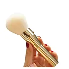 Удобные итальянские брендовые кисти для макияжа Nano, супер мягкие густые волосы, золотые металлические кисти для макияжа, румян, пудры, кабуки, Кисть для макияжа