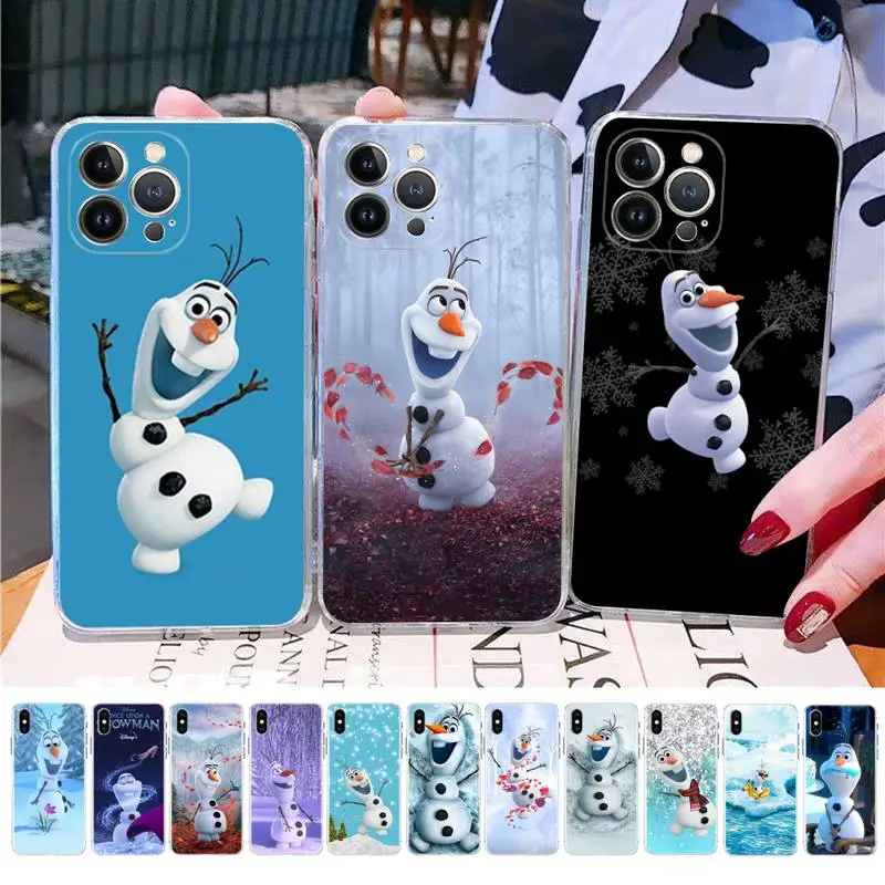 

Disney Once Upon a Snowman Phone Case For iPhone 14 11 12 13 Mini Pro XS Max Cover 6 7 8 Plus X XR SE 2020 Funda Shell