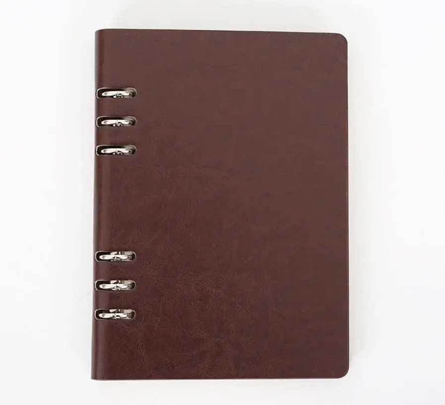 

XRHYY Loose Leaf Notebook, кожаный, красный, A5