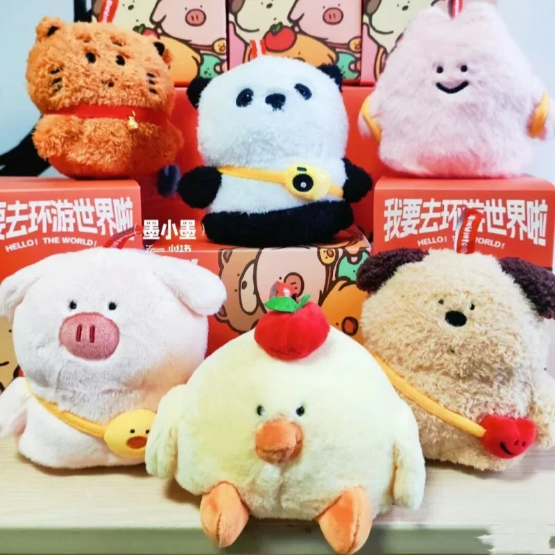 Фигурки плюшевых кукол серии Hello The World пушистая подвеска в виде животного