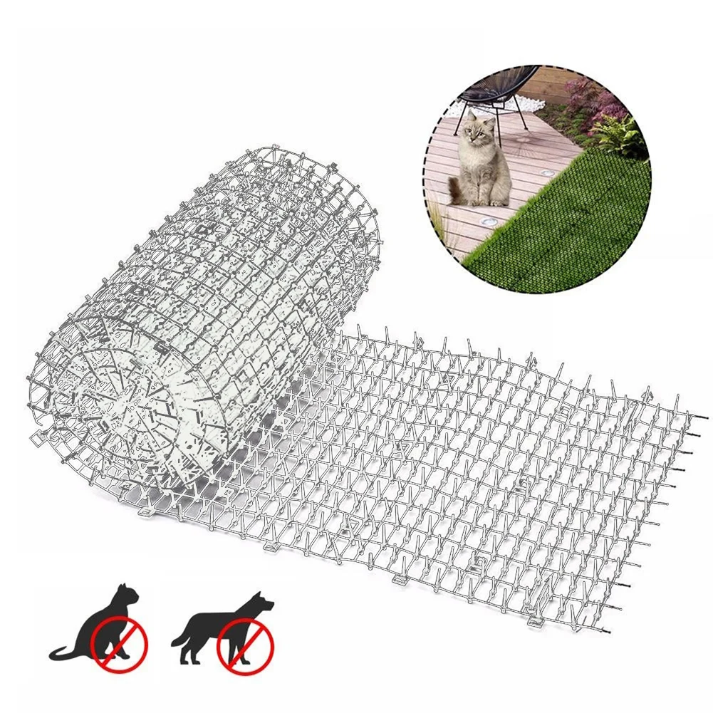 

Gardening Cat Scat Mat Repellent Mat Anti-Cat With Prickle Strips Spikes Straps Deterrent Keep Cat Dog Away Digging Pet Supplies