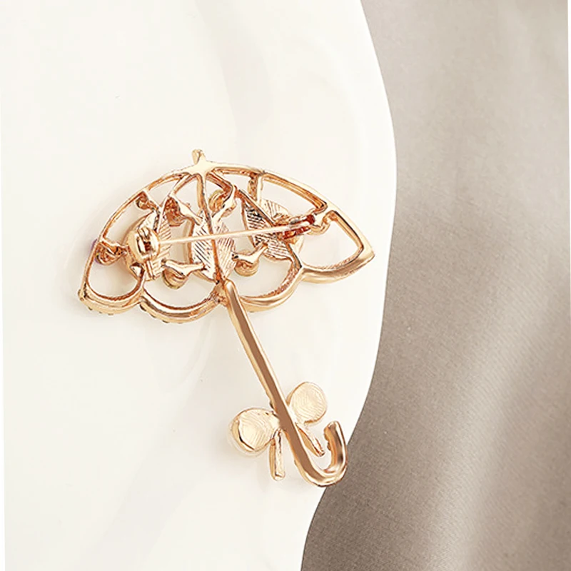 Классические золотистые опаловые броши булавки белые стразы брошь в виде