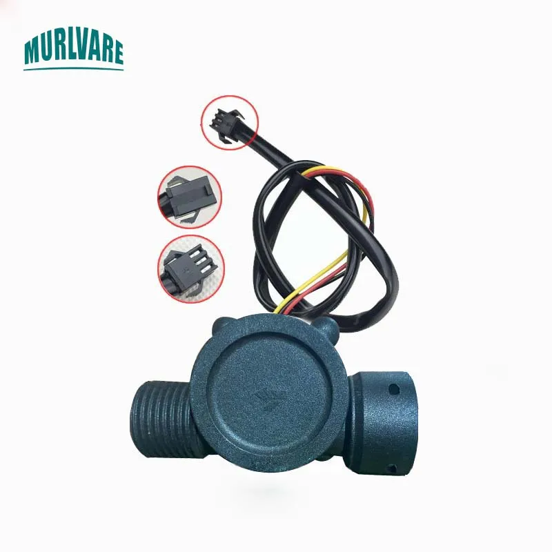 

Water Heater Boiler Flow Switch Hall Water Flow Meter 3-Wire Aircraft Plug Water Flow Sensor