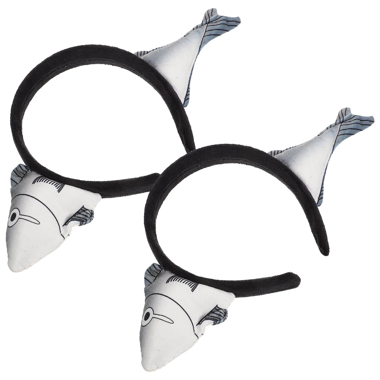 2 шт. повязка на голову с соленой рыбой обручи для волос головной убор товары