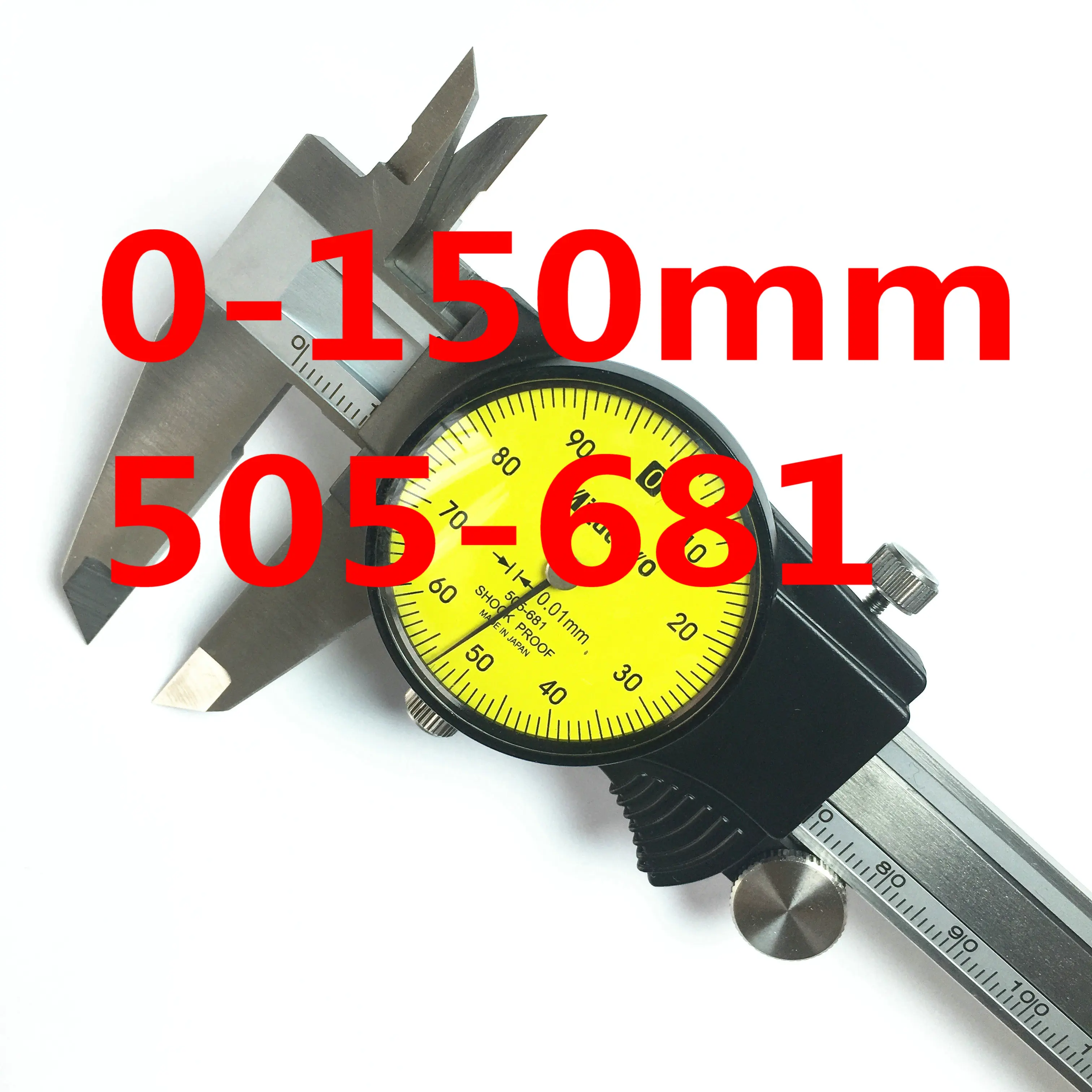 2023 NEW Dial Caliper 505-681 0-150mm 505-682 0-200mm 0.01mm Micrometer Measuring Stainless Steel Tools SHOCK PROOF