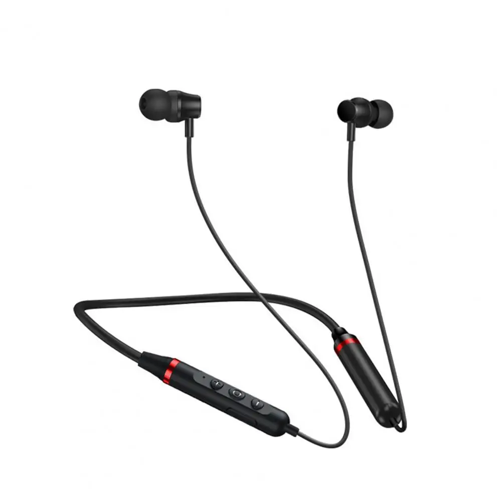 

Bluetooth-compatible Earphone Magnetic Clear Calls Handsfree Wireless Neckband Headphone Sport Stereo Headset for Running