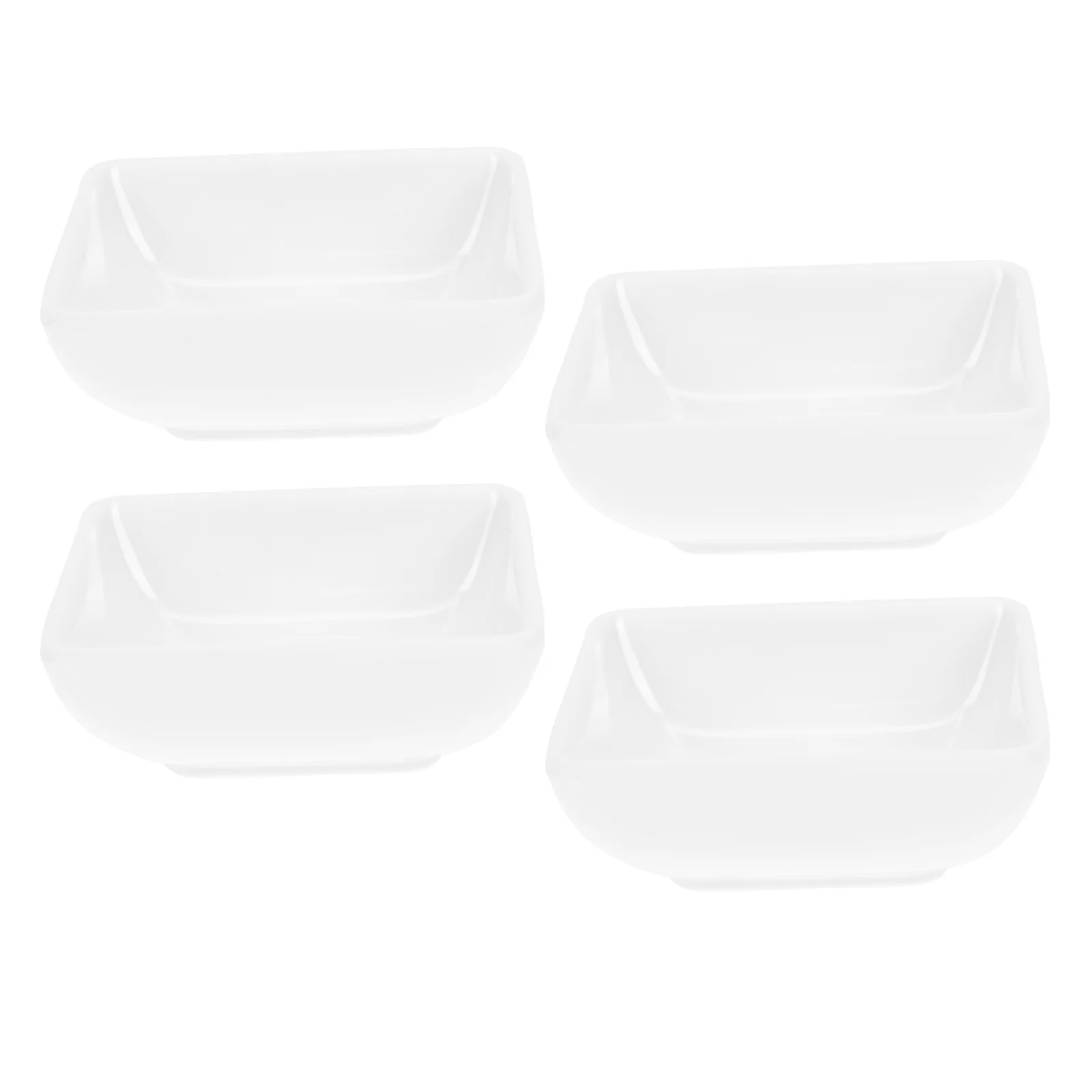 

4Pcs Small Bowls for Dipping Sauce Mini Condiment Plates Sauce Storage Plates Vinegar Bowls