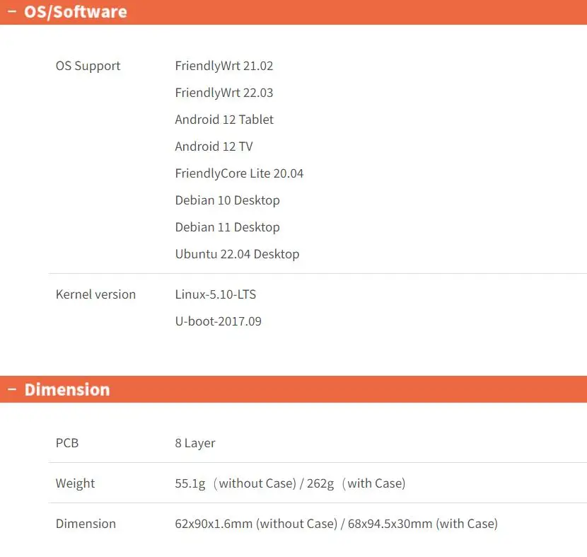 OpenPi Nano R6S LTS 8 ГБ ОЗУ и 32 eMMC Rockchip RK3588S GPU VPU Quad Cortex-A76 A55 до 2 4 ГГц 1 5 Гбит/с LAN OpenWRT