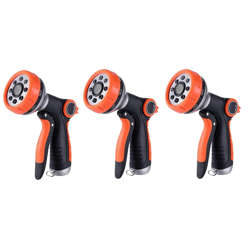 

3X Garden Hose Nozzle Spray Nozzle With Water Volume Control Valve High Pressure Water Hose Nozzle Sprayer