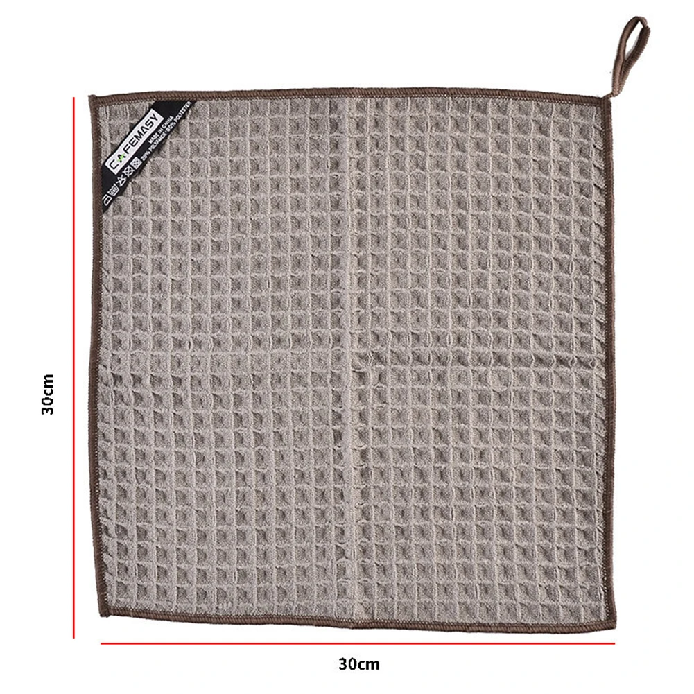 

30X30cm Barista Bar Towel High Fiber Super Absorbent Rags Kichen Cleaning Towel Coffee Machine Special Cleaning Square Towel