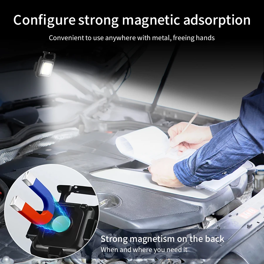 1/3/5 шт. портативный светодиодный мини-фонарик с брелоком