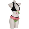 Demon Slayer Kanroji Mitsuri Sexy Swimsuit Cosplay Costume Swimwear Outfits Halloween Carnival Suit 5