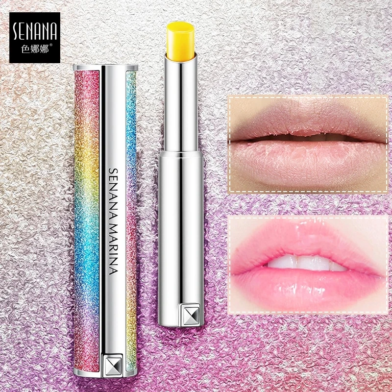 

Starry sky Discoloration Lipstick Moisturizing Nourishing Lip Balm Long-lasting Improve peel Lip care make up cosmetic