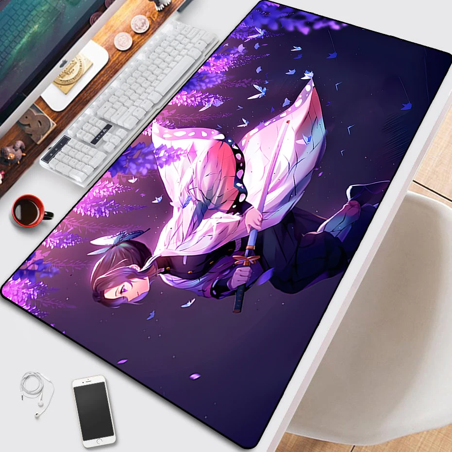 

Anime demon killer mouse computer desktop pad big mouse pad game accessories pad cool HD printing keyboard pad mousepad