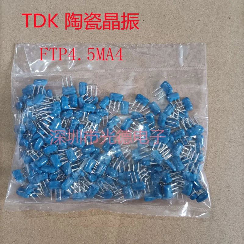

50 шт./4,5 м оригинальный керамический фильтр TDK FTP4.5MA4 4,5 МГц прямая вилка 3-футовый кварцевый генератор