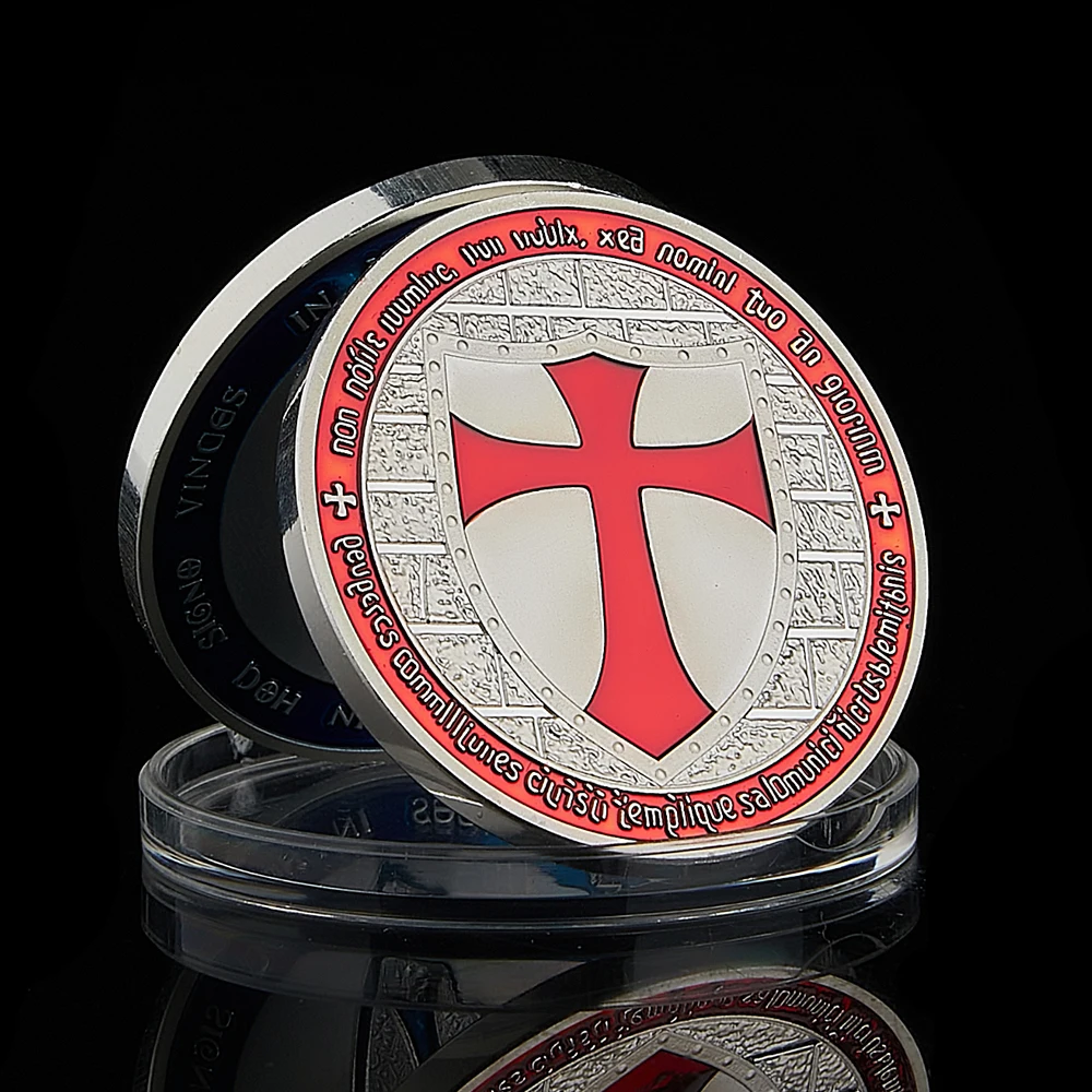 

Масонская серебрянная монета Рыцари Templar Crusaders SMJY