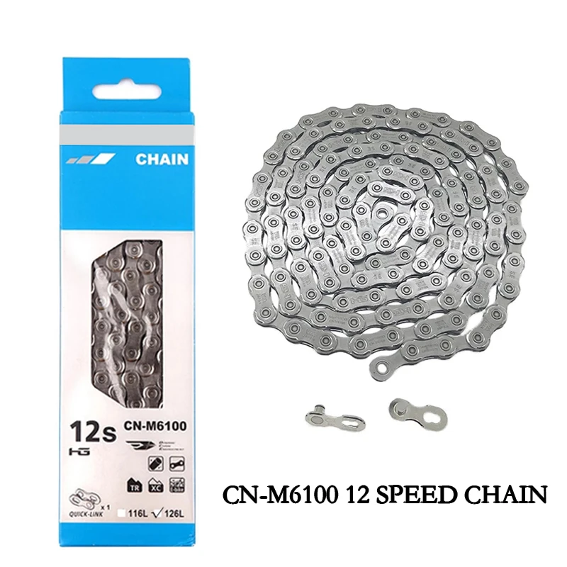 Цепь DEROE XT SLX CN-M6100 M7100 M8100 для велосипеда горного 12 Скоростей 116L 118L 126L цепь с быстрой