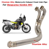 slip on for husqvarna norden 901 motorcycle exhaust escape system original muffler modified titanium alloy front link pipe