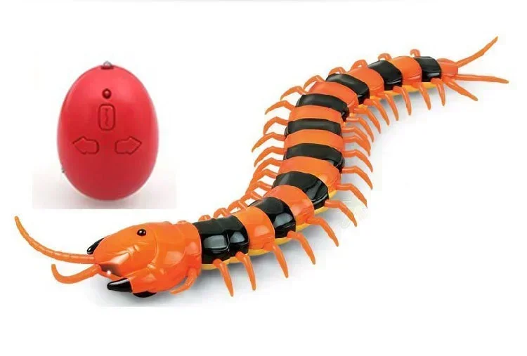 Фото IR RC Scolopendra Centipede Tricky Prank Страшная роботизированная игрушка-комаха Забавный электронный пульт дистанционного управления для домашних животных Моделирование гигантский подарок №1