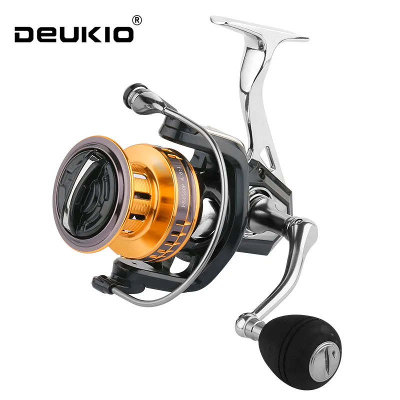 

DEUKIO Fishing Reels Max Drag 18kg Spinning Reel Molinete De Pesca 2500-7500 surfcasting carp fishing tackle sea accessories
