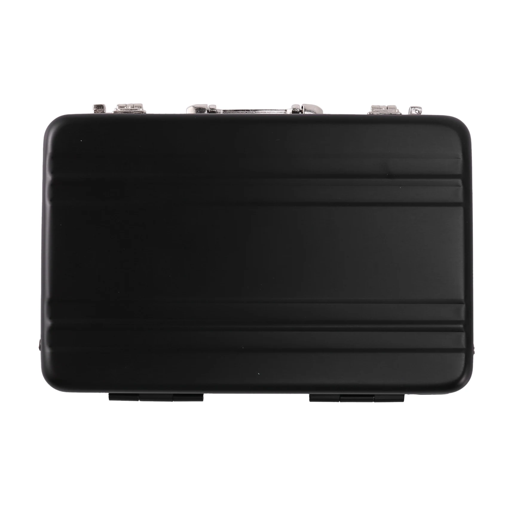 Aluminum password box Card Case Mini suitcase Password briefcase Black |