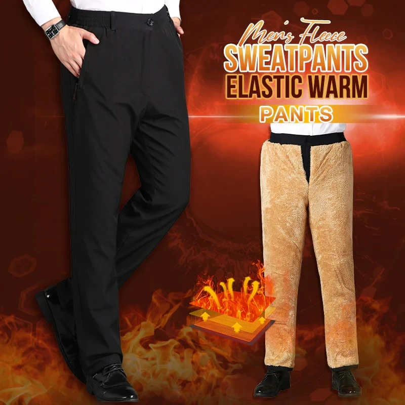 

Мужские Оригинальные эластичные теплые брюки, мужские зимние брюки, плотные теплые повседневные брюки, теплые флисовые брюки с подкладкой для бега
