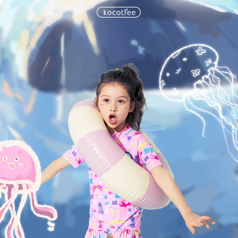 

Детский купальник Kocotree для девочек, Цельный купальник с защитой от солнца