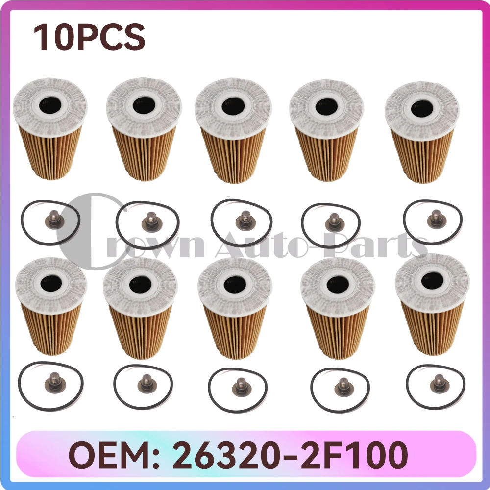 Масляные фильтры 1/4/10 шт. 263202 F100 Для 2 0 дизельного R-двигателя для Hyundai Kia 26320-2F100
