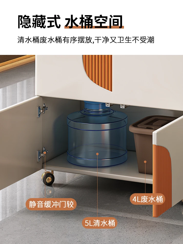 Мобильный чайный столик для балкона складная Бытовая чайная корзина маленькая