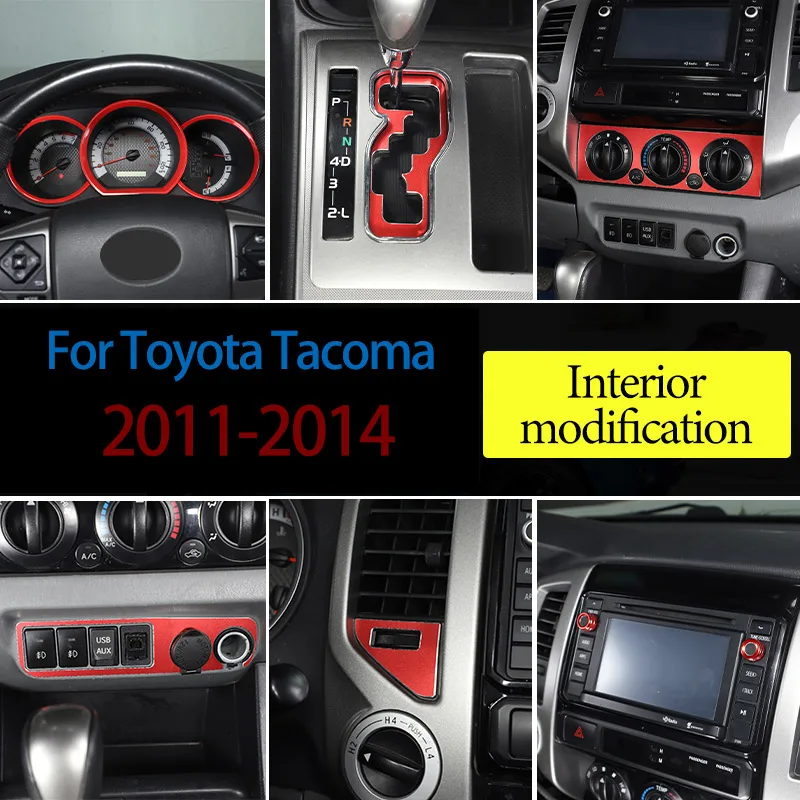 

Для Toyota Tacoma 2011-2014, алюминиевый сплав, центральное управление, кондиционер, приборная панель, отделочное кольцо, автомобильные аксессуары