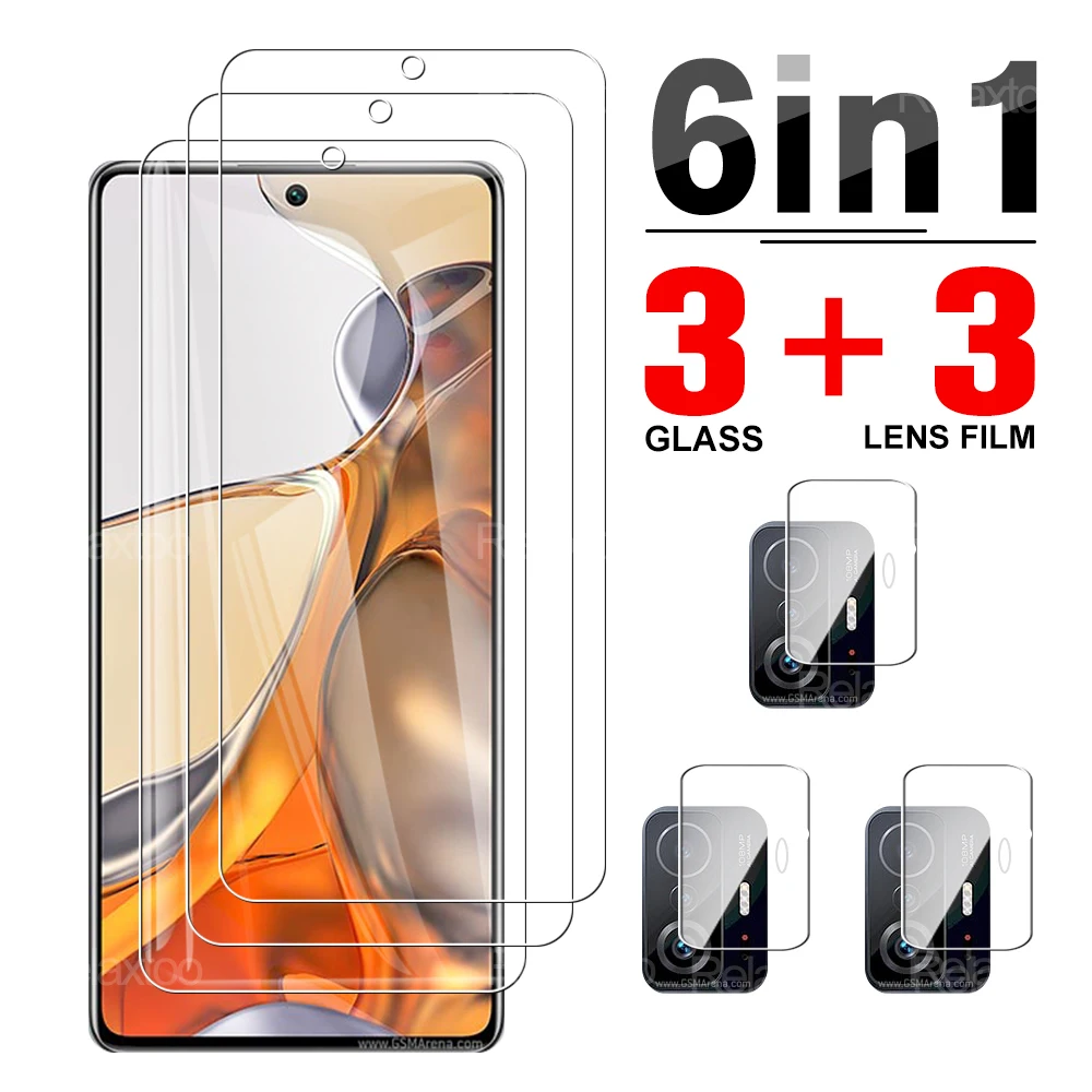 

6in1 tempered glass for Xiaomi 11T Pro Mi 11 Lite 5G NE Mi11 T 11lite screen protector camera lens mi11t 11tpro protective film