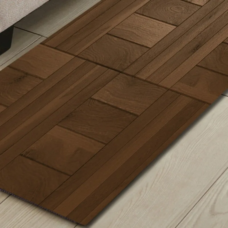 Коврик для пола в помещении с деревянным узором ультратонкий нескользящий