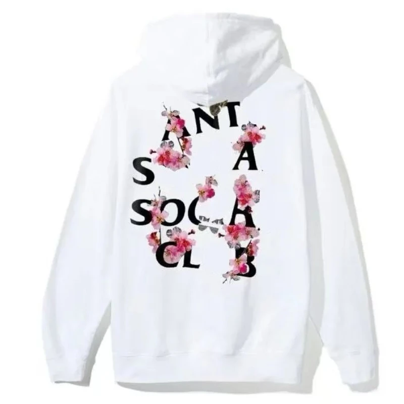 nieformalna bawełniana bluza z kapturem dla mężczyzn i kobiet odpowiednia na każdą porę roku Anti-Social Club Street Style Pr...