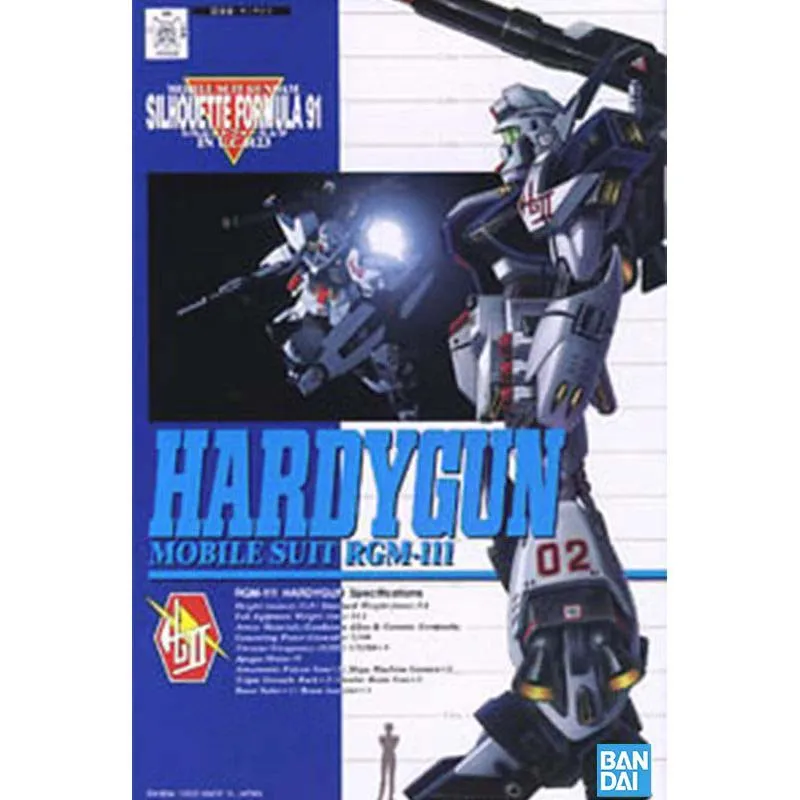 Фото Модель Bandai Gundam, комплект для телевизора, 1/100, силуэт Формулы 91, фигурка Hardygun Gunpla, строительный комплект, коллекционные фигурки аниме, игрушки №2