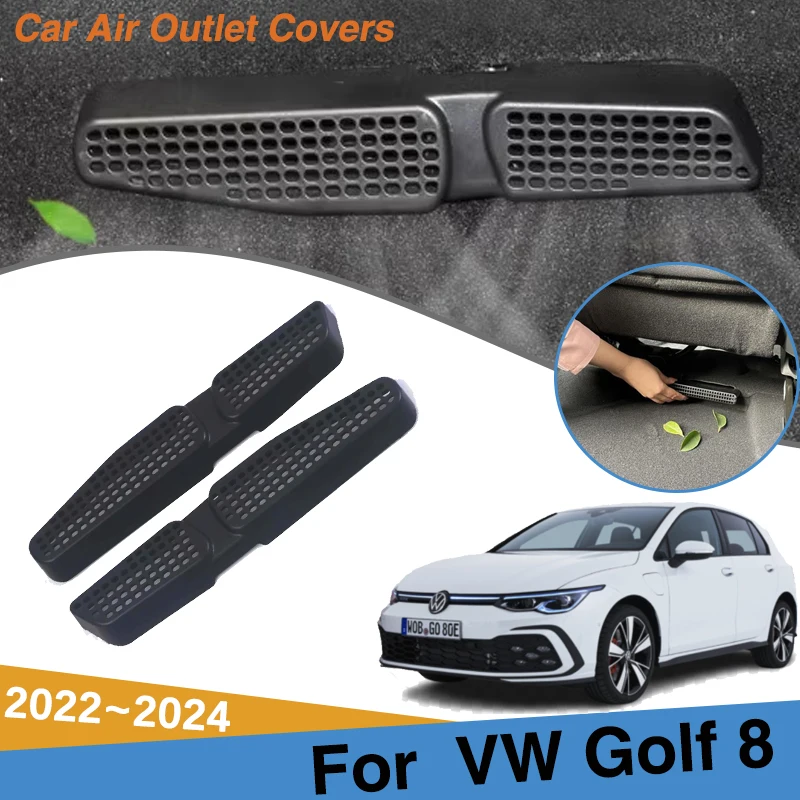 

Для VW Golf 8 аксессуары для Volkswagen Golf MK8 2022 ~ 2024 автомобильный Кондиционер под сиденьем защита от засоров украшение автомобильные аксессуары