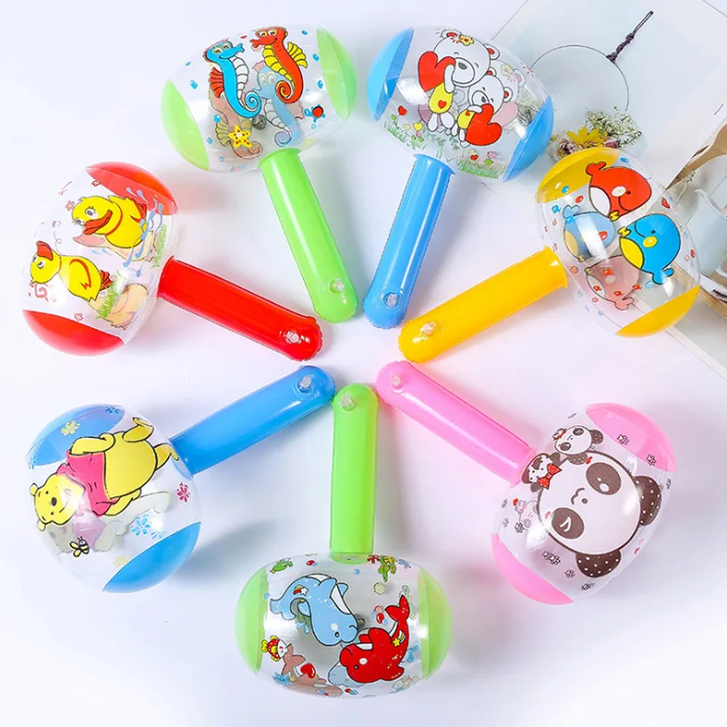 

Cartoon Inflatable Hammer with Bell Pool Beach Toys for Kids Birthday Party Favors Baby Shower Pinata Fillers Treasure Box