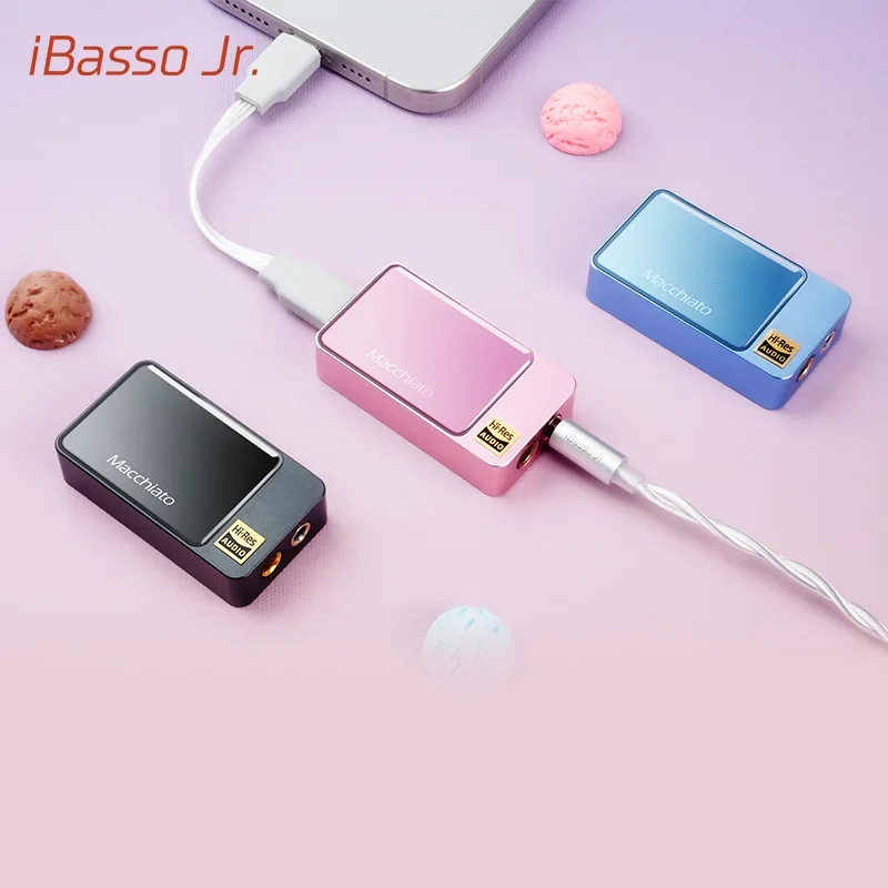 Фото iBasso Jr.Macchiato портативный аудиоусилитель-донгл DAC-AMP HIFI USB DAC усилитель для наушников №1