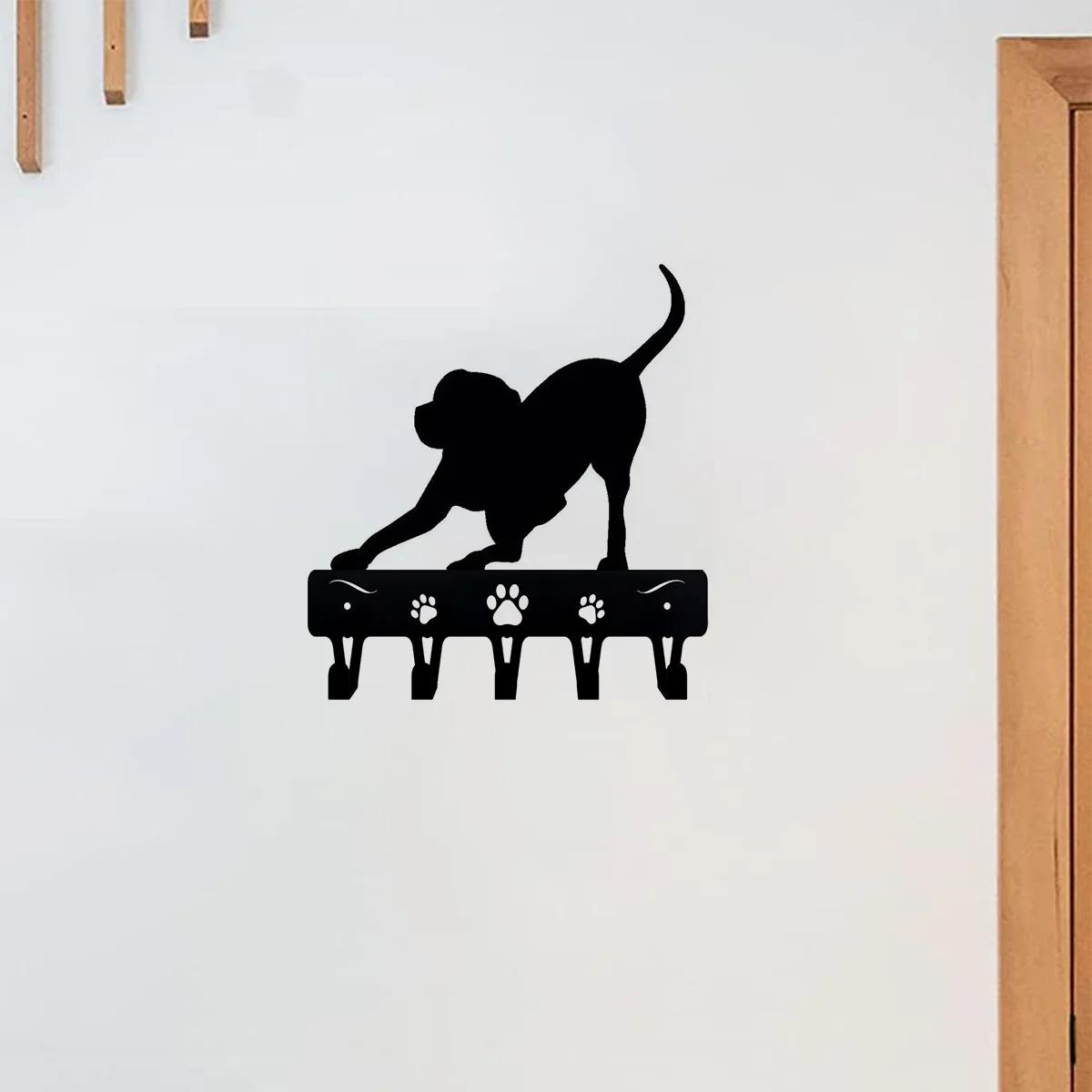 Настенный Железный Крючок Для Собаки Дикий Щенок Держатель Ключей И Поводка