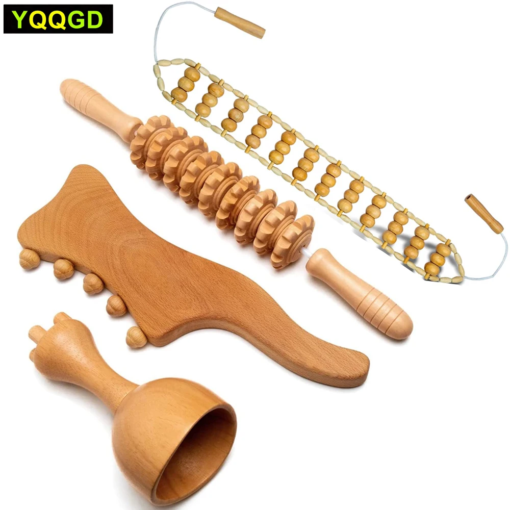 

Wood Therapy Massage Tools,Lymphatic Drainage Massager for Body Shaping, Anti Cellulite Body Sculpting Tools