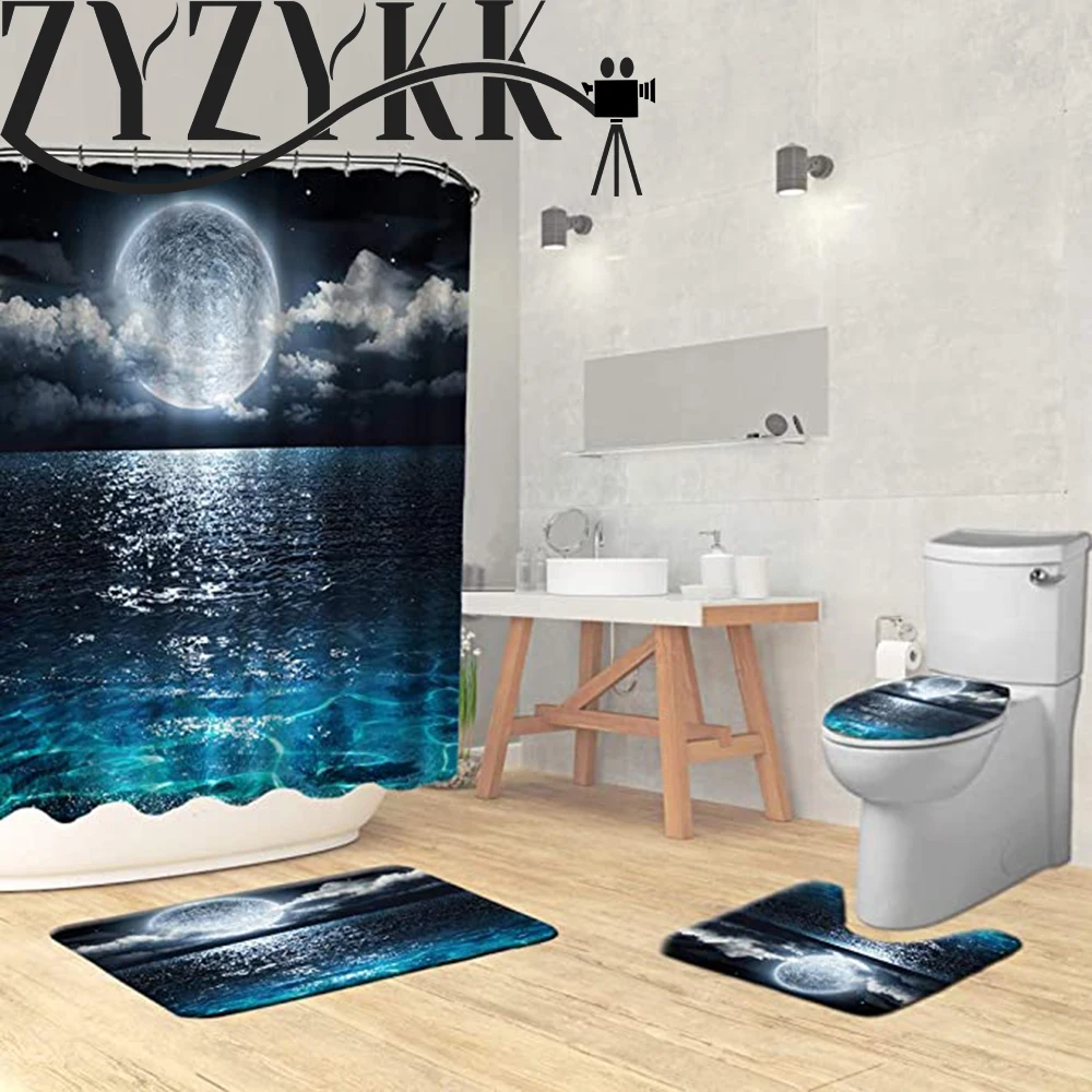 Элегантная черная ткань ZYZYKK для девушек занавеска душа с принтом сексуальная