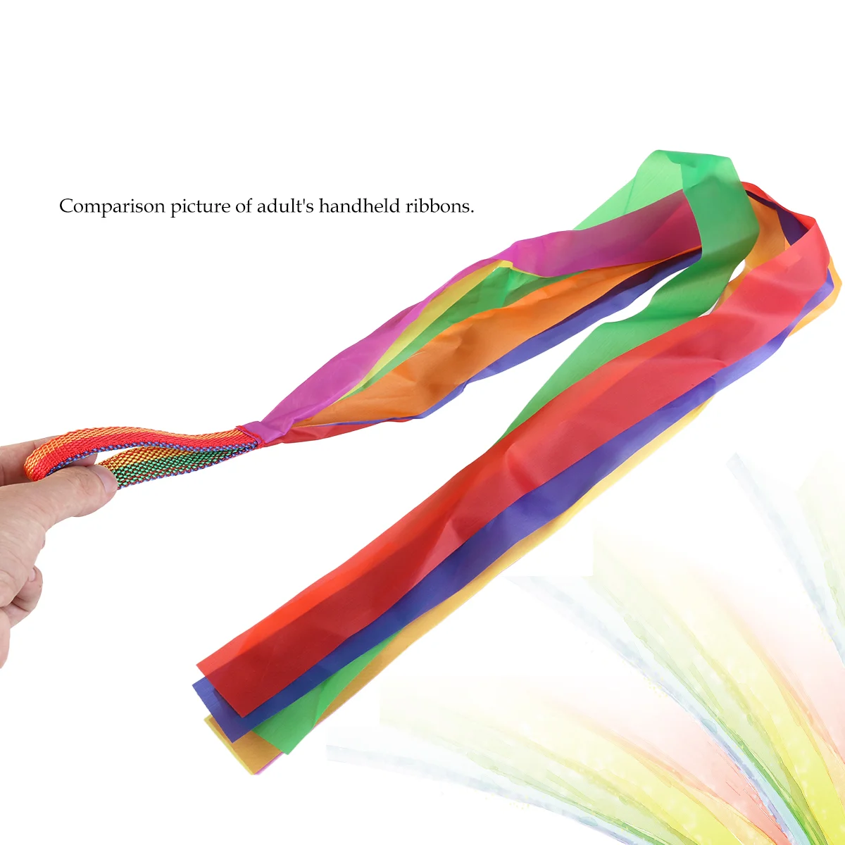 

Ribbon Rainbow Dance Ribbons Streamers Gymnastics Strip Kids Colored Set Decorations Sticks Sensory Dancer Wand Gymnastic