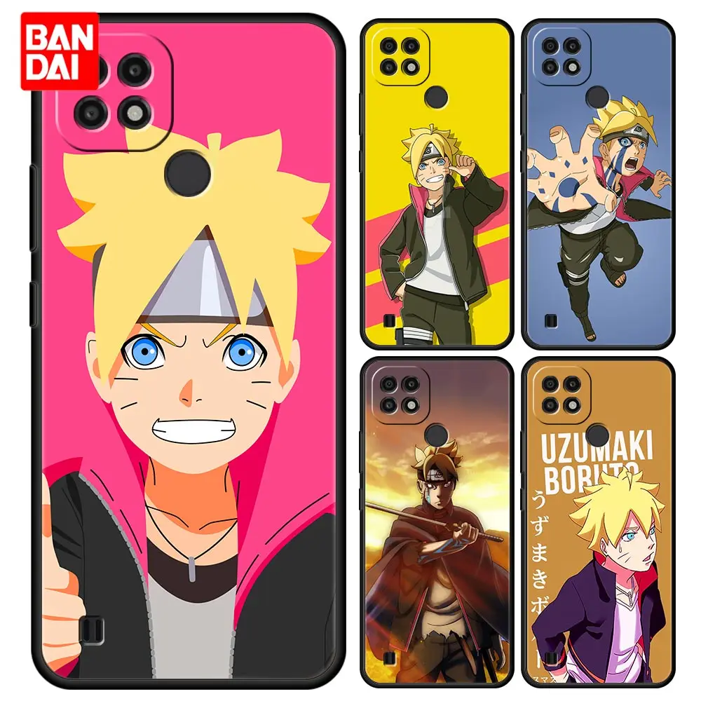 

Anime Naruto Boruto Case for Oppo Realme C21 C21Y C11 C15 C12 C20 C1 C2 5 6 7 7i 8i 8 9i X50 GT2 Pro XT GT Silicone Black Capa