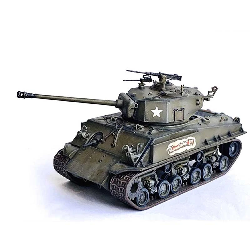 

1:72 Scale M4A3E8 Commander of 37th Tank Battalion Heavy Tank Model Simulation Diecast Toys Collection Gift Display Decoration