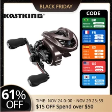 KastKing Valiant Eagle II Bait Finesse System Baitcasting Reel 5KG Max Drag 7BB+1RB 8.4:1 High Speed Fishing Reel