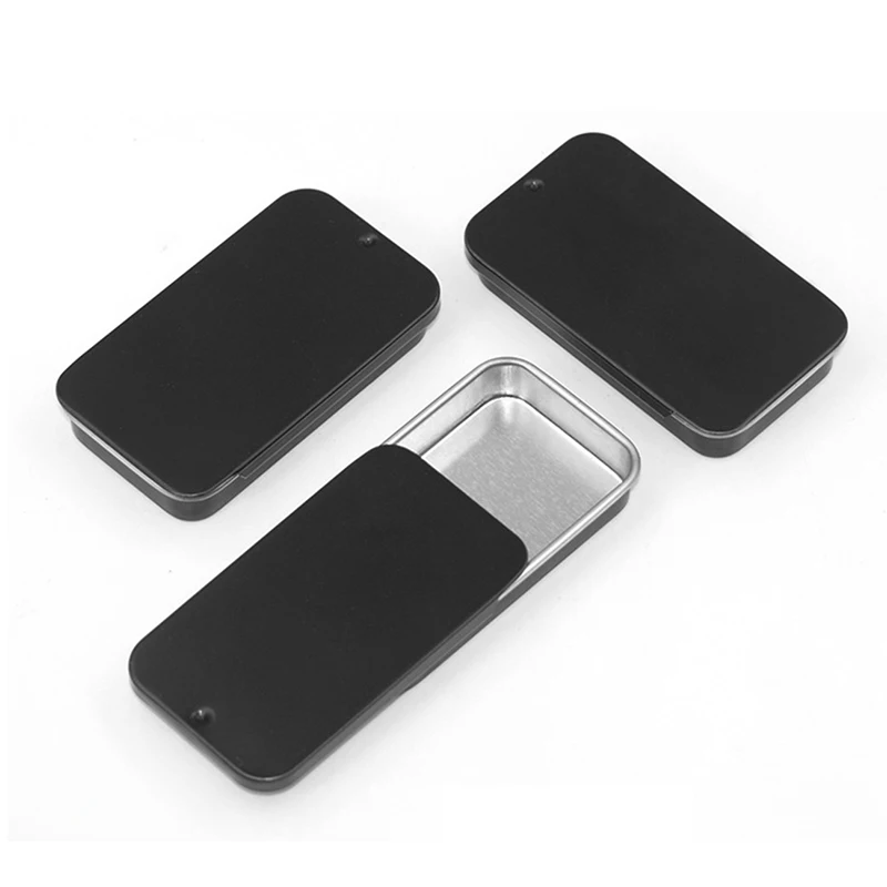 Металлическая Прямоугольная пустая Мини жестяная коробка для конфет и таблеток