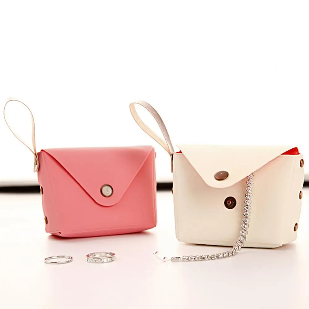 

Women Wallet Button Closure Coin Purse Multi-colors Ladies Change Purse