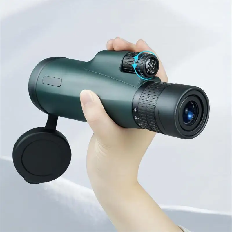 

TOPOPTICAL 10-30x50 Zoom Telescope Astronomical Hunting Monocular Camping Equipment HD Spotting Scope with Phone Adapter Tripod