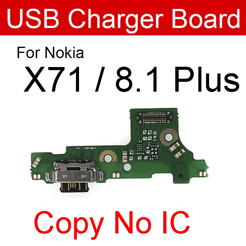 USB-разъем для зарядного устройства для Nokia 3.1 5.1 6.1 7 7.1 8.1 Plus 3 5 6 8 8.1 X3 X5 X6 X7 X71 2017 USB-плата для зарядки Connectot Parts (art.: 3920ccc6fd151) - 3920ccc6fd151